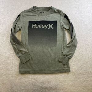 Hurley Extra Small 3 to 4 year old long sleeve T-Shirt gray
